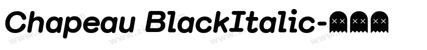 Chapeau BlackItalic字体转换